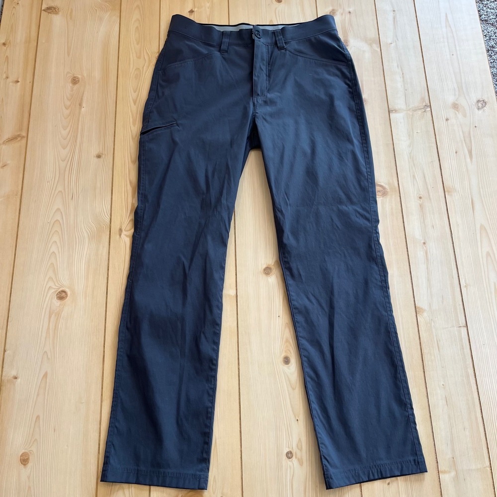 Orvis Mens Tech Performance Pants Gray Hiking Travel 34x32 Stretch Outdoor